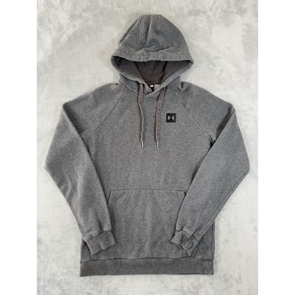 Under Armour Hoodie Mens Small Grey Rival Fleece‎ Pullover